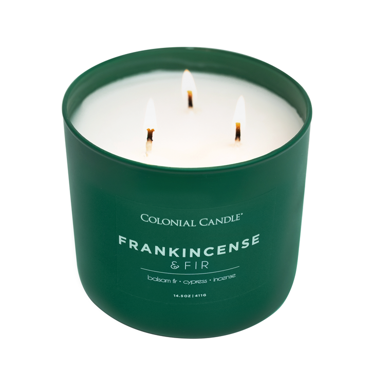 Frankincense &amp; Fir Scented Jar Candle, Soy Blend Wax, 14.5oz