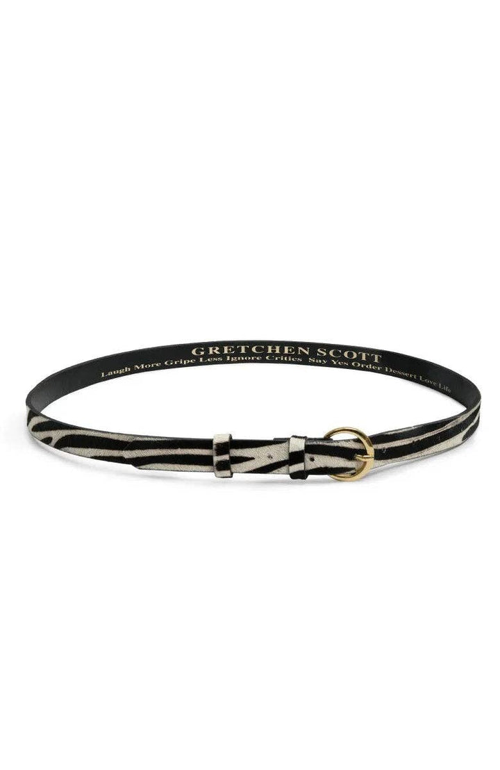 Zebra Print Belt