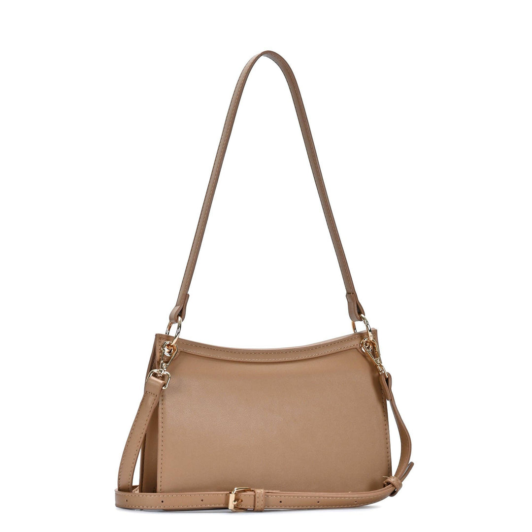 Woven Straw &amp; Leather Bag