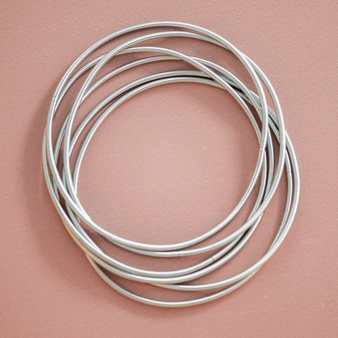 Stretchy Layered Guitar String Bracelet Set