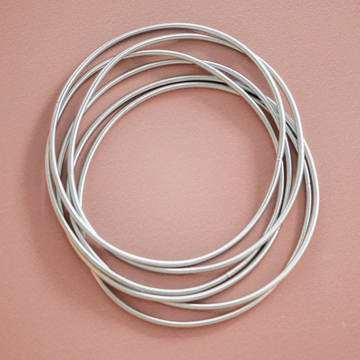 Stretchy Layered Guitar String Bracelet Set