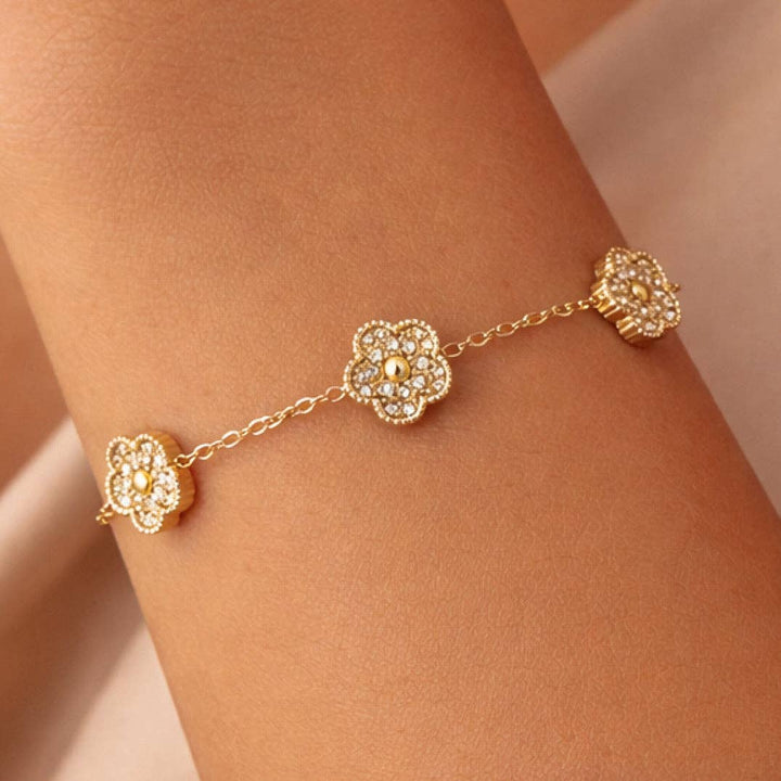 18K Gold Plated Waterproof Stainless Steel Chain Bracelet