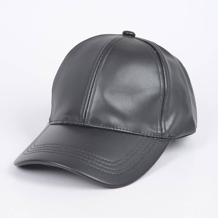 Faux Leather Cap