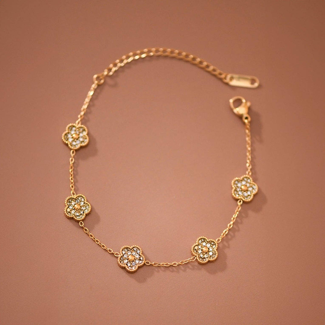 18K Gold Plated Waterproof Stainless Steel Chain Bracelet