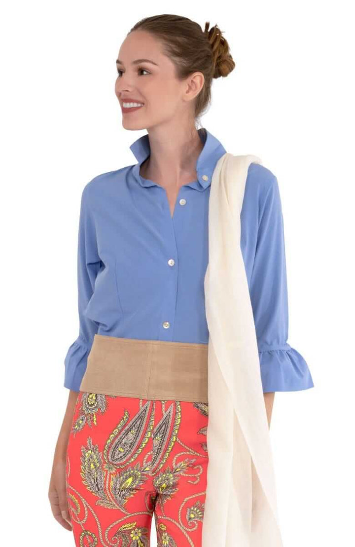 Adjustable Suede Tie Belt