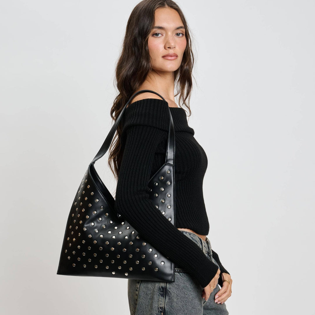 Studded Hobo Bag