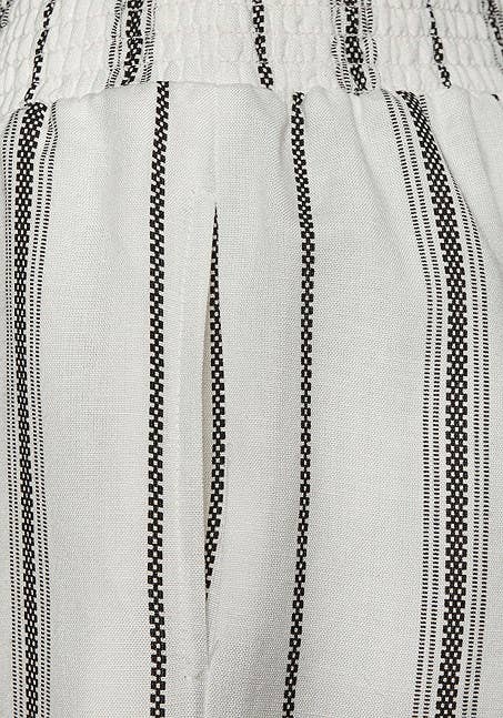 Coastal Stripe Wide-Leg Pants