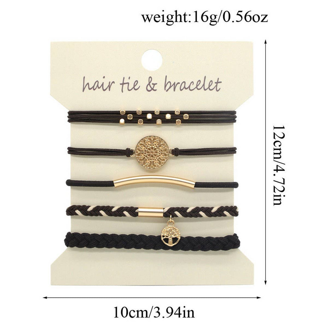 Chic Hair Tie & Bracelet Set