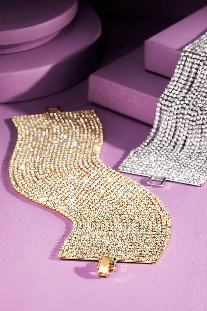 Multi-Strand Rhinestone Bracelet