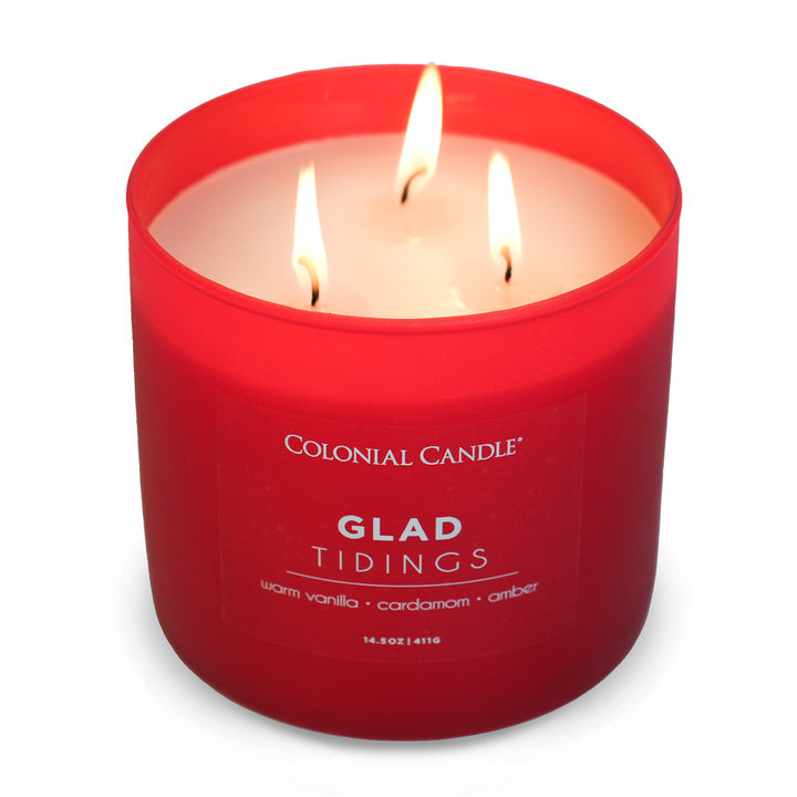 Glad Tidings Scented Jar Candle, Soy Blend Wax, 14.5oz