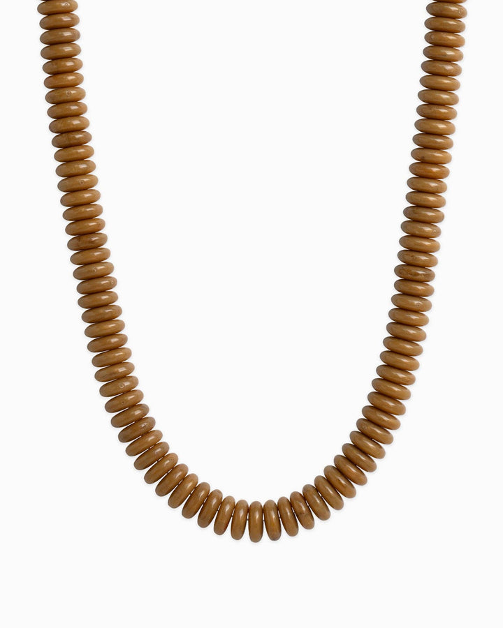 Navy Wide Marble Beaded Necklace
