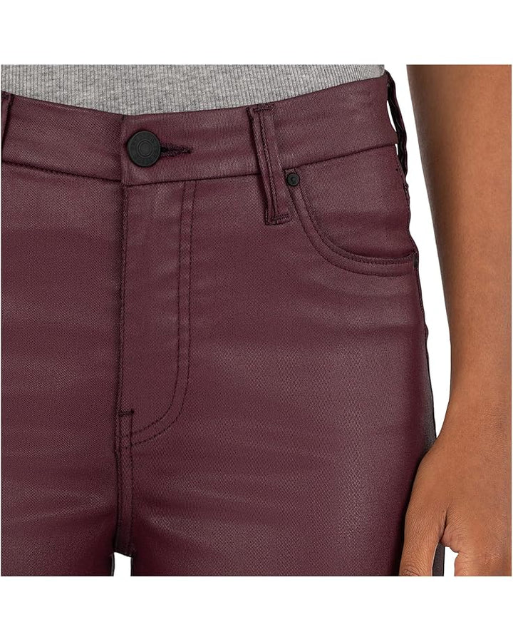 Blackberry Wide-Leg Faux Leather Pants-by Kut from the Kloth