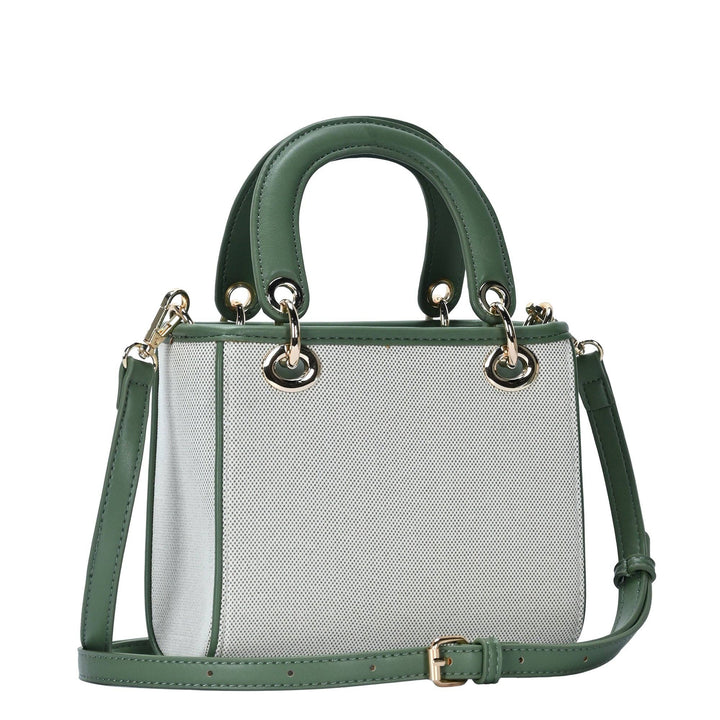 Off White &amp; Camel Satchel Bag