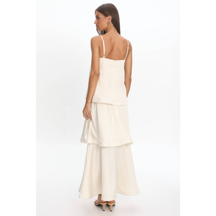 Burgandy Layered Maxi Dress