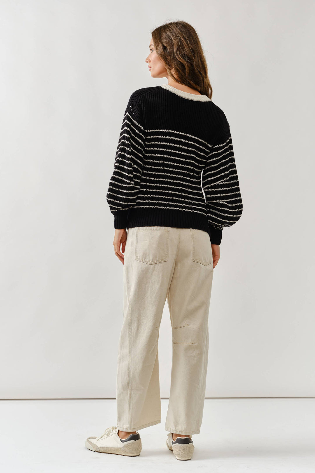 Black & White Stripe Sweater