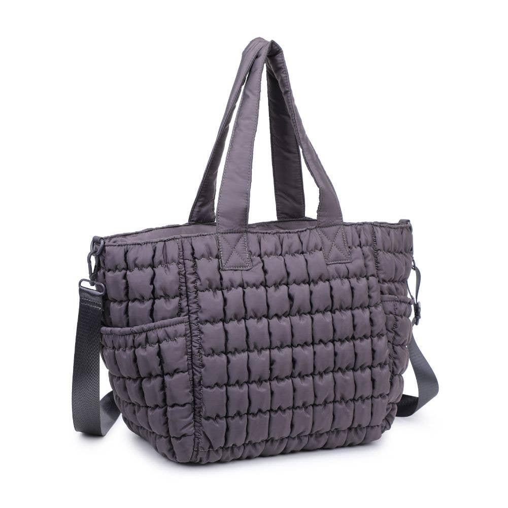 Quilted Puffer Nylon Tote