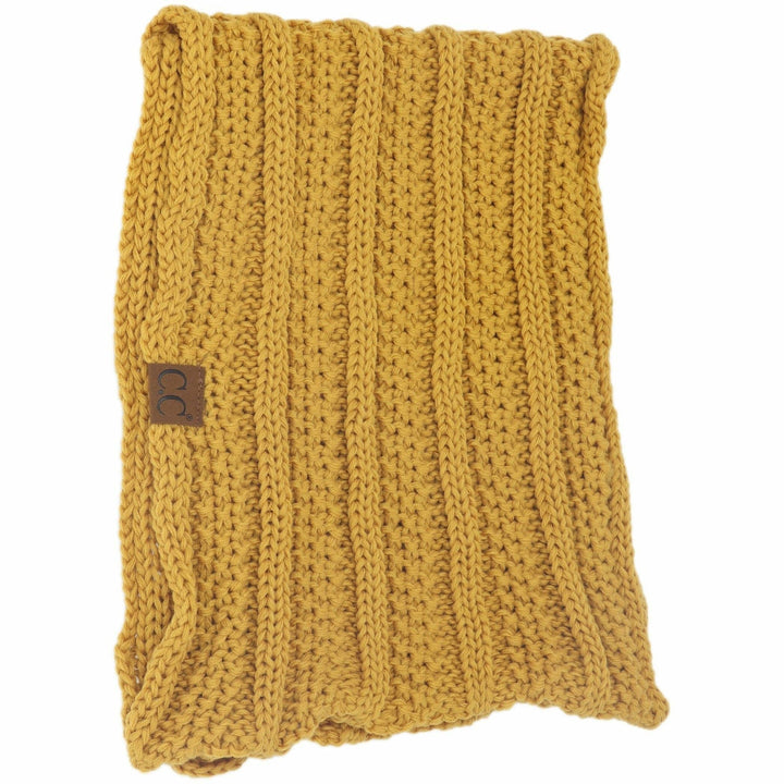 Ribbed Solid Infinity Scarf
