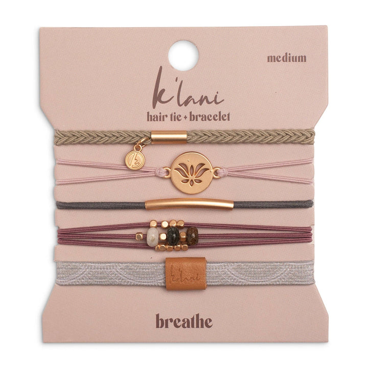 "Breathe" Hair Tie Bracelets