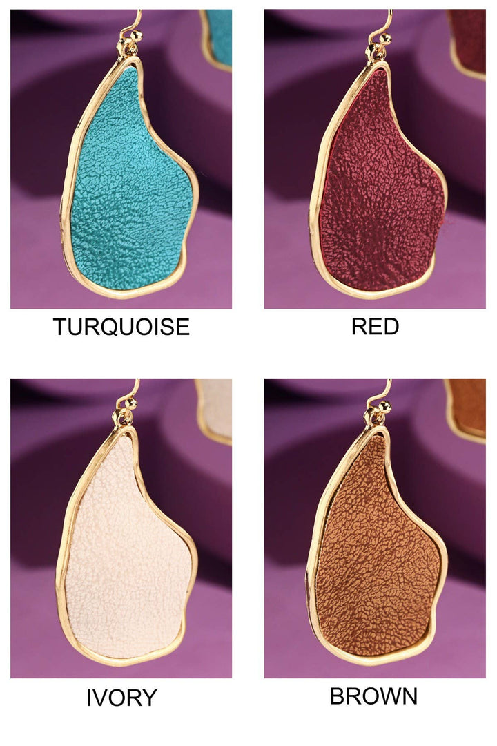 Organic Shaped Dangle Drop Earrings