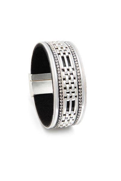 Gold Chain Link Crystal Bracelet