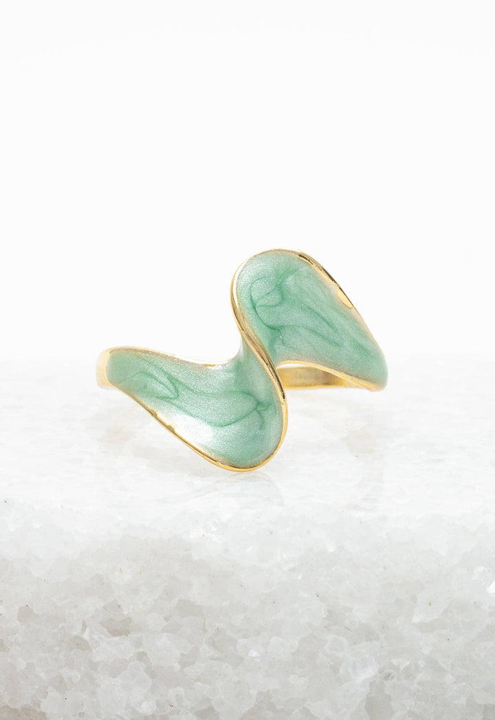 Mint color Adjustable Ring