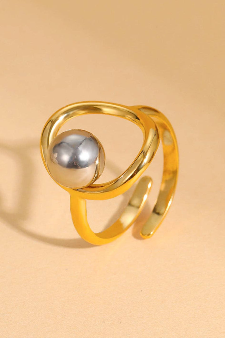 18K Gold Plated Waterproof Stainless Steel Ring