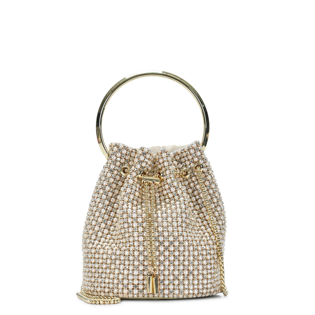 Rhinestones &amp; Pearls Evening Bag