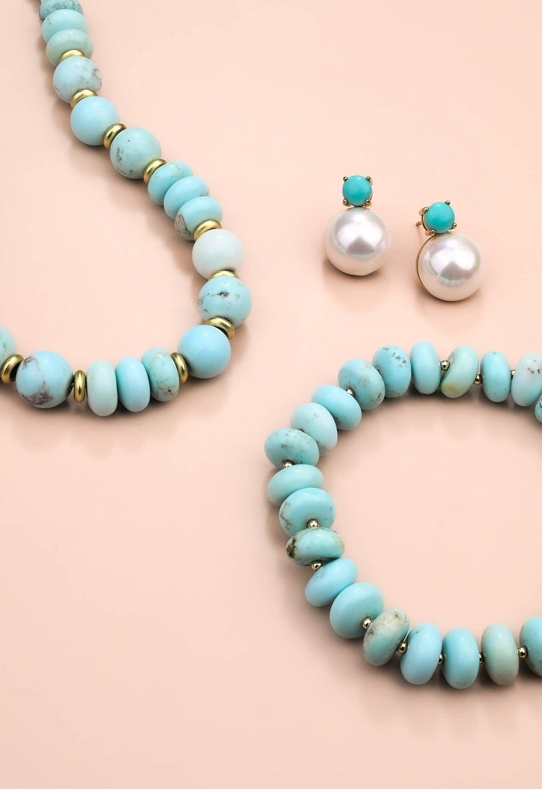 Light Teal Bead Necklace