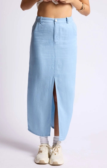 Light Blue Tencel Skirt