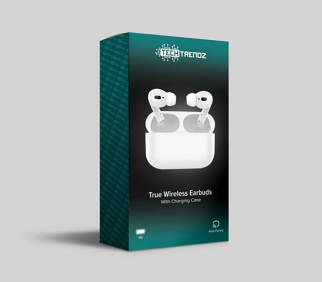 Pro Style Wireless Earbuds w/Charging Case