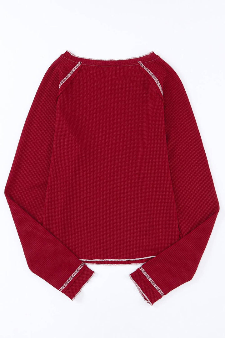 Game Day Rugby Football Knit Graphic Top