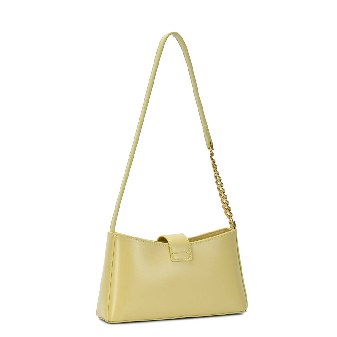 Beige Leather Shoulder Bag