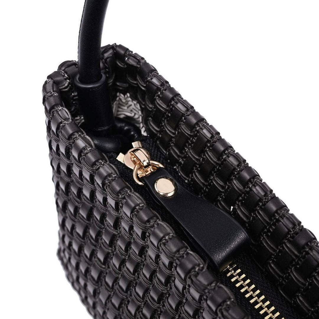 Natural Woven Shoulder Bag