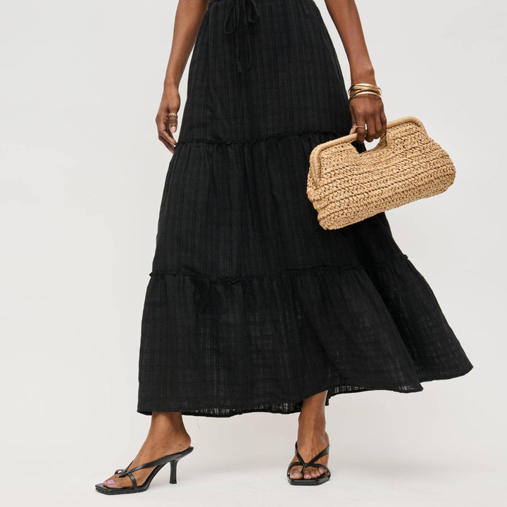 Straw Clutch Bag Natural