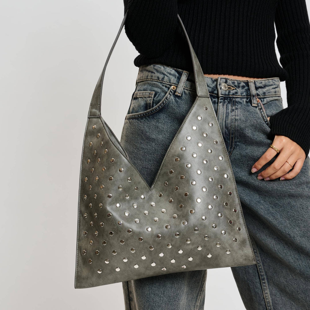 Studded Hobo Bag