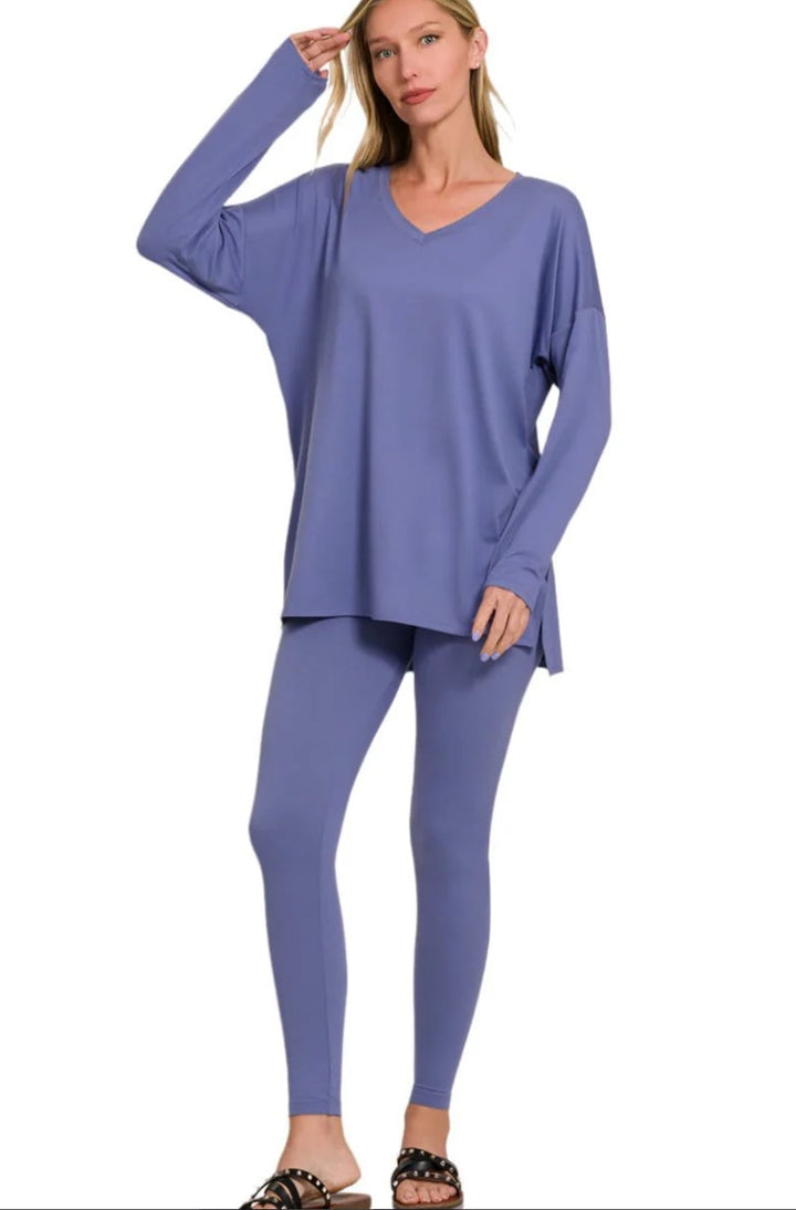 Bright Blue Lounge Set - A Styled Collective Women's Boutique