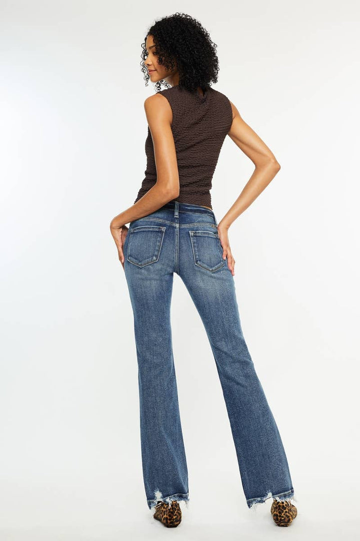 Kancan Mid Rise Bootcut Jean