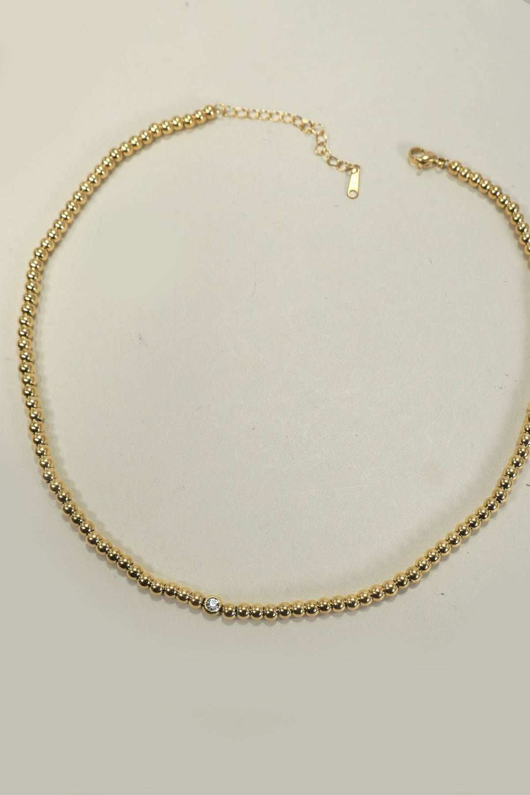 18K Stainless Steel Necklace 14-16"