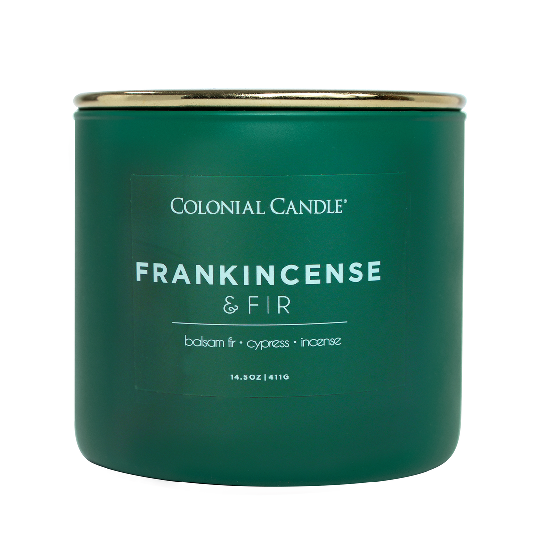 Frankincense &amp; Fir Scented Jar Candle, Soy Blend Wax, 14.5oz