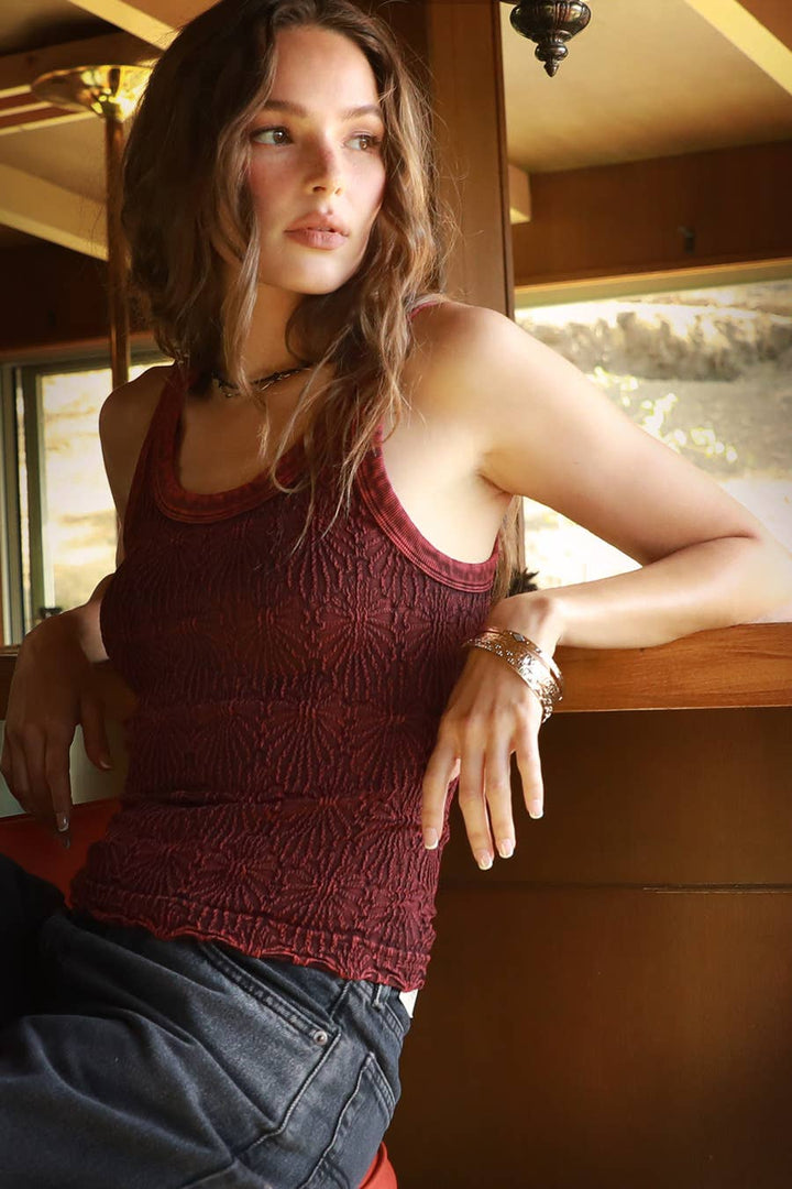 Textured Tank Top