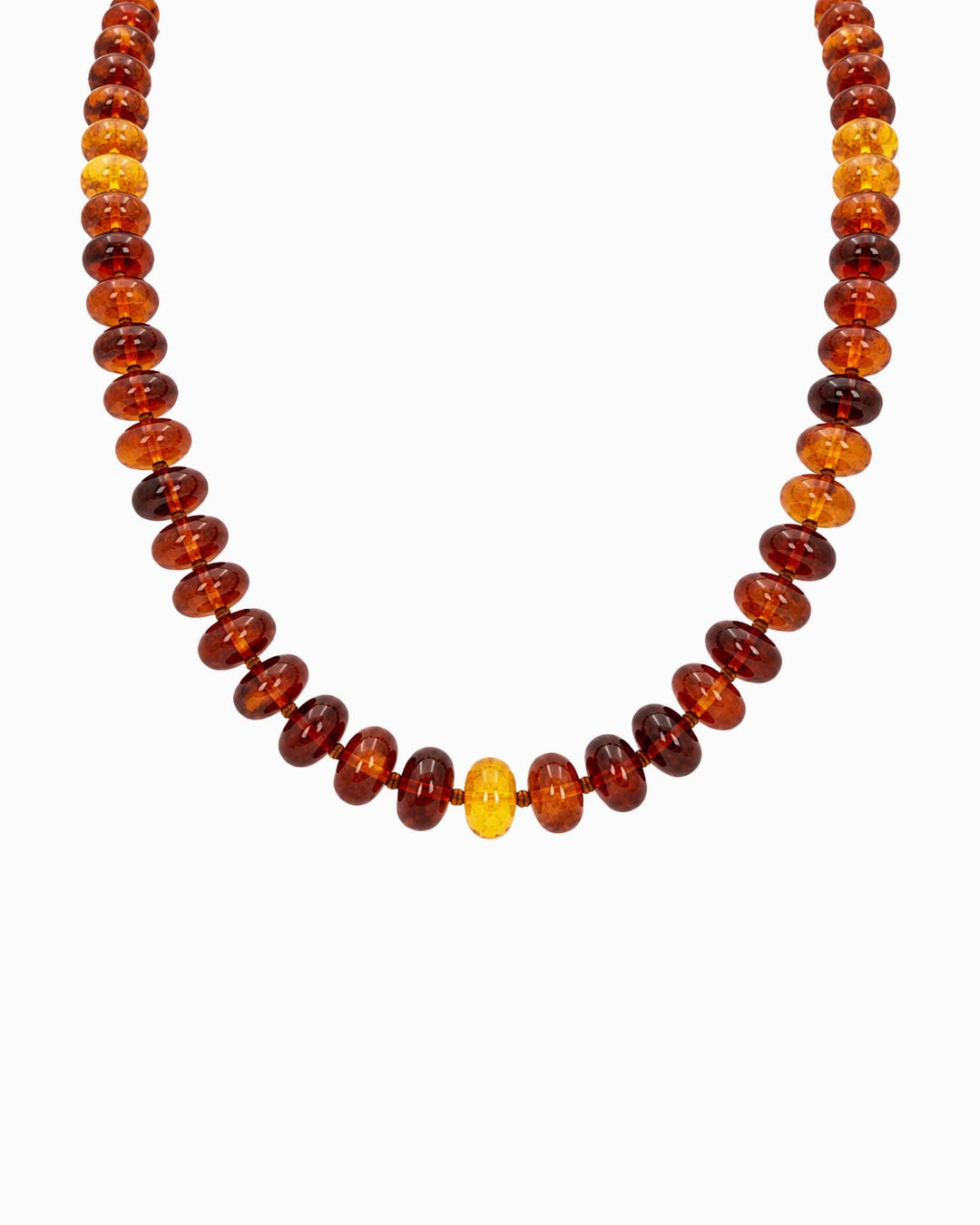 Autumn Marble Seed Necklace-Grey