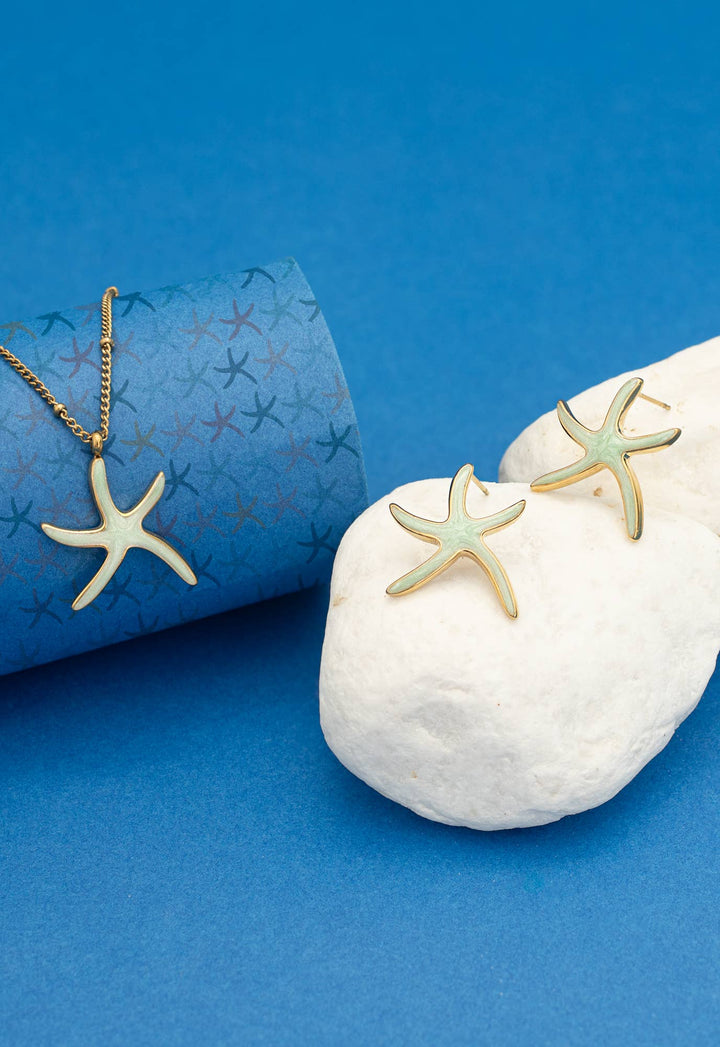 Starfish Hope Necklace in Mint