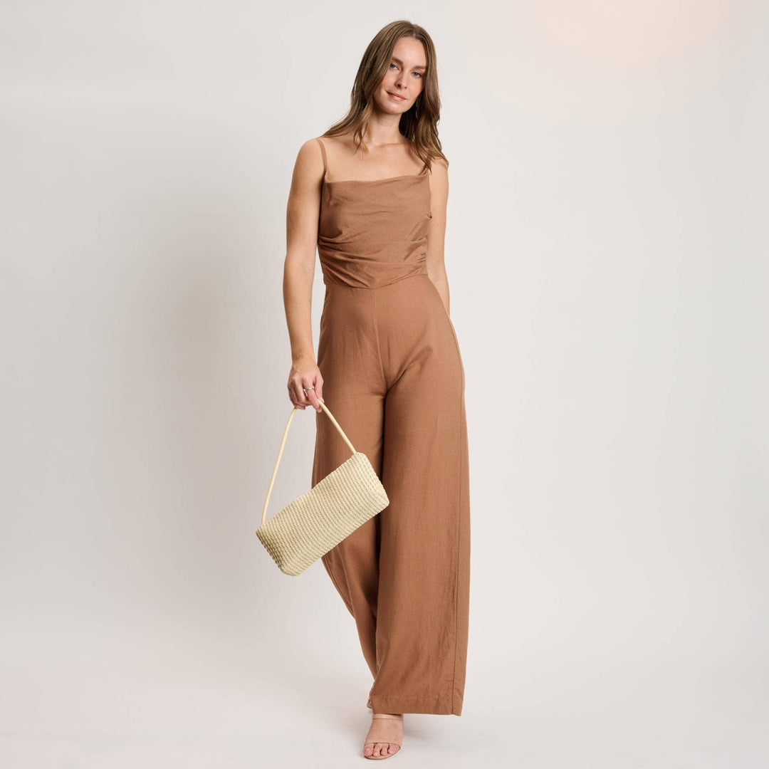 Natural Woven Shoulder Bag