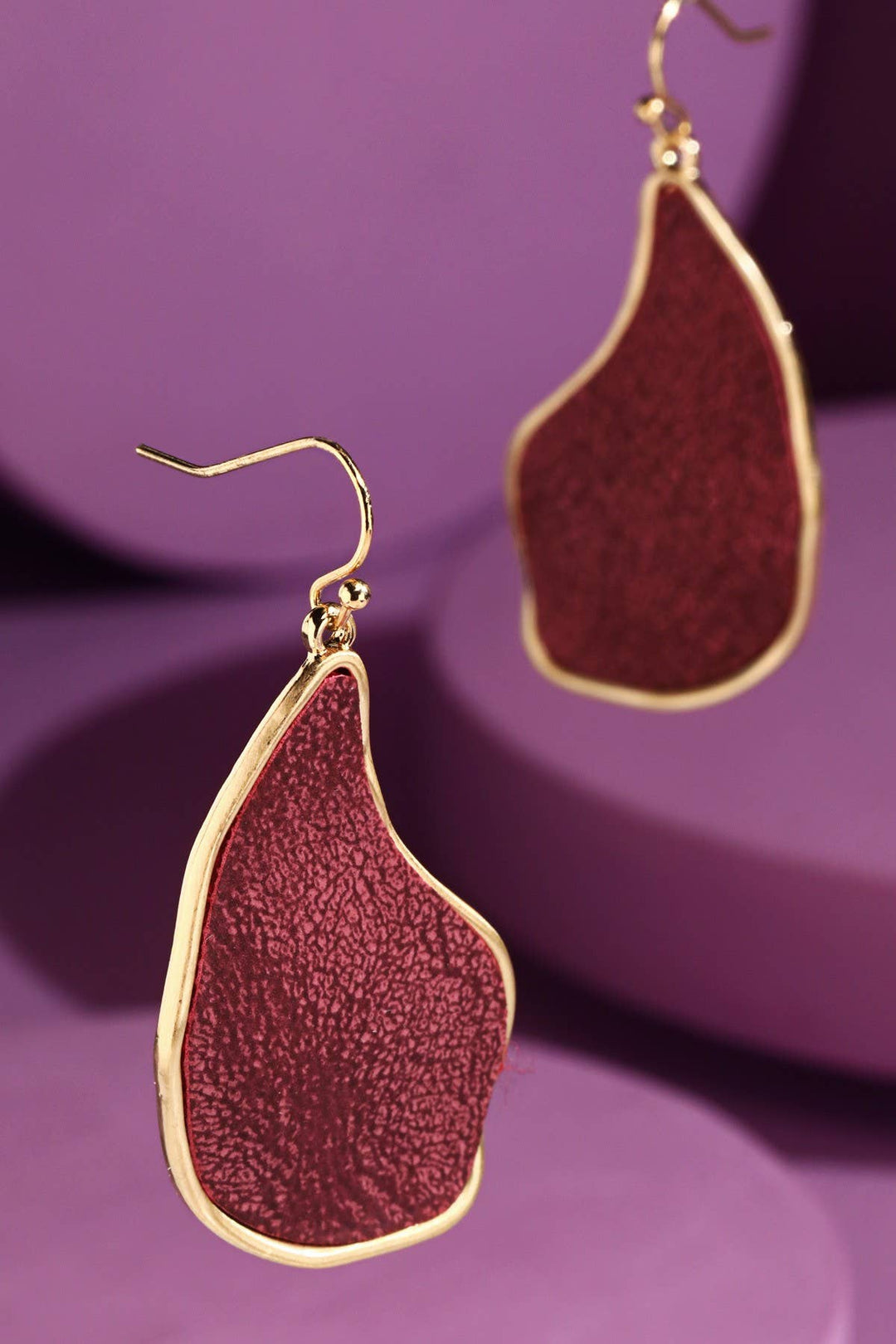 Organic Shaped Dangle Drop Earrings