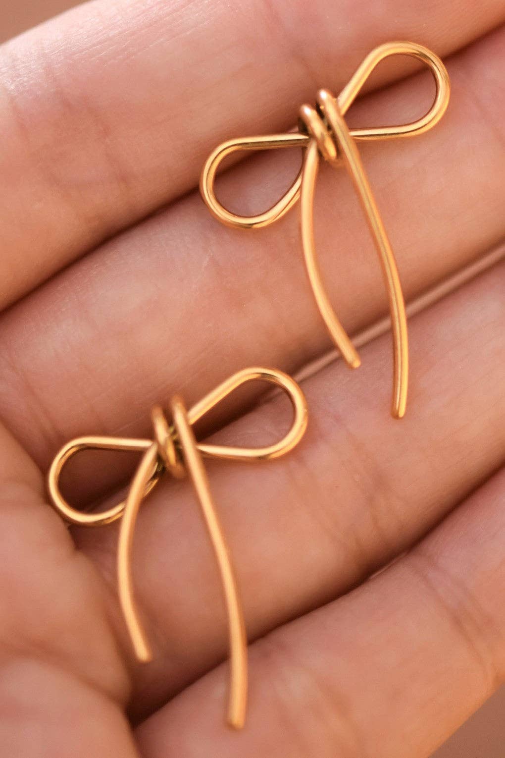 18K Gold Plated Waterproof Stainless Steel Stud Earrings