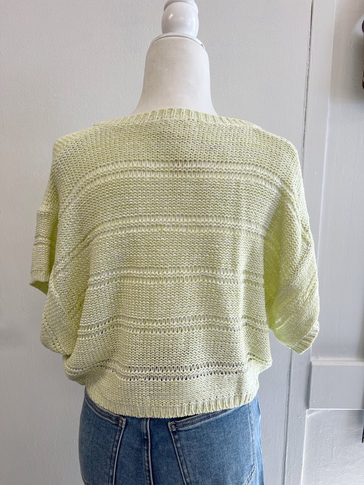 Lime V-Neck Sweater