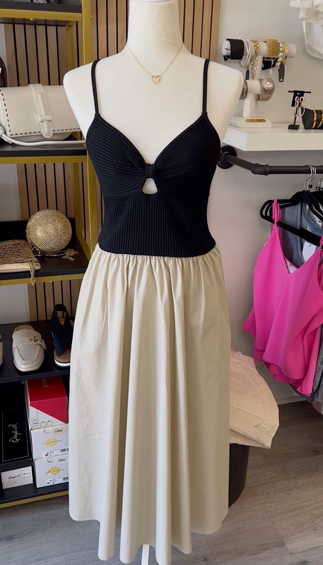 Black & Tan Dress – A Styled Collective