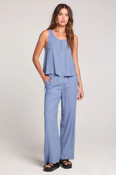 Blue  Set with Sleeveless tank 