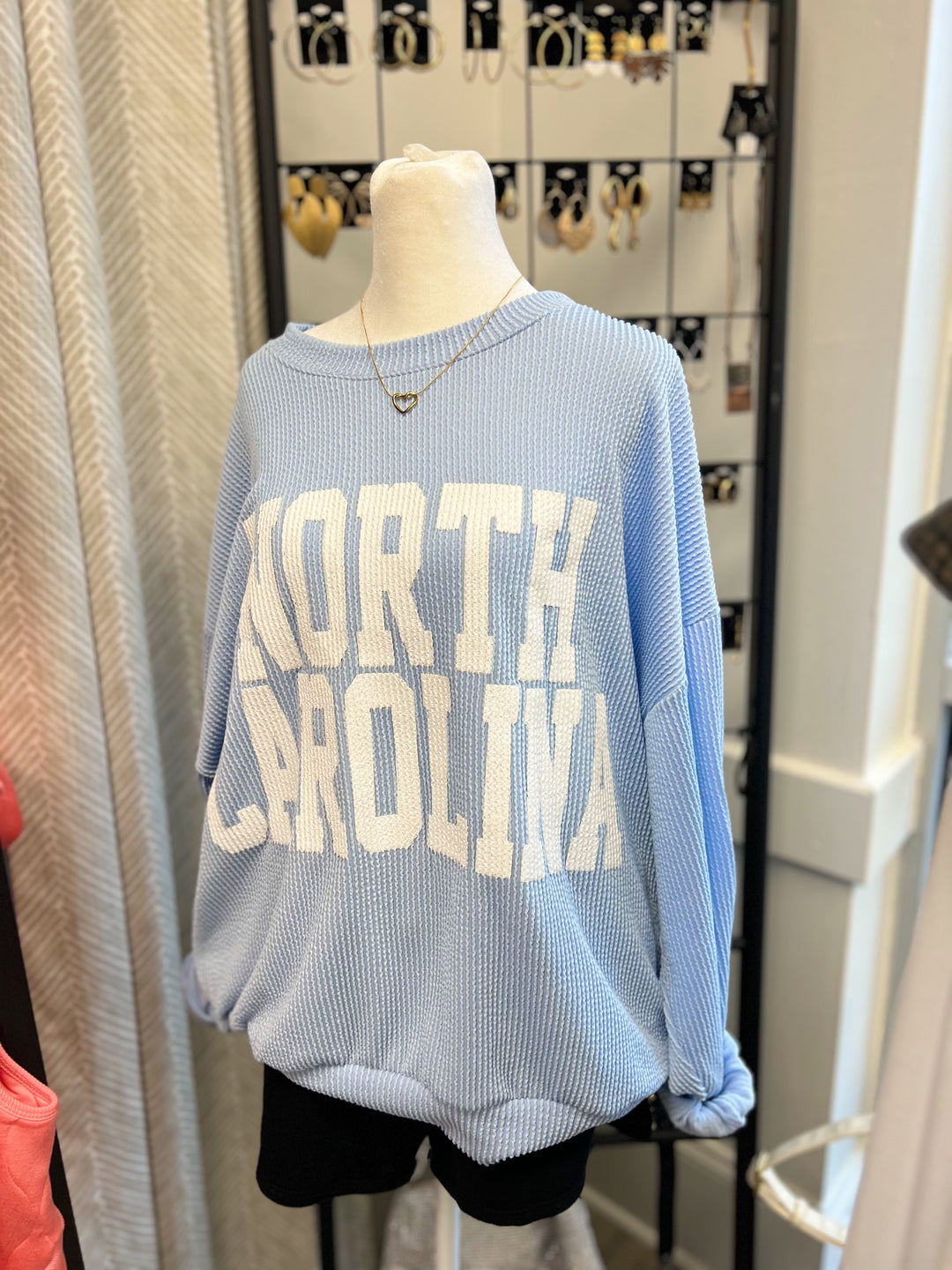 North Carolina Blue Oversized Sweatshirt