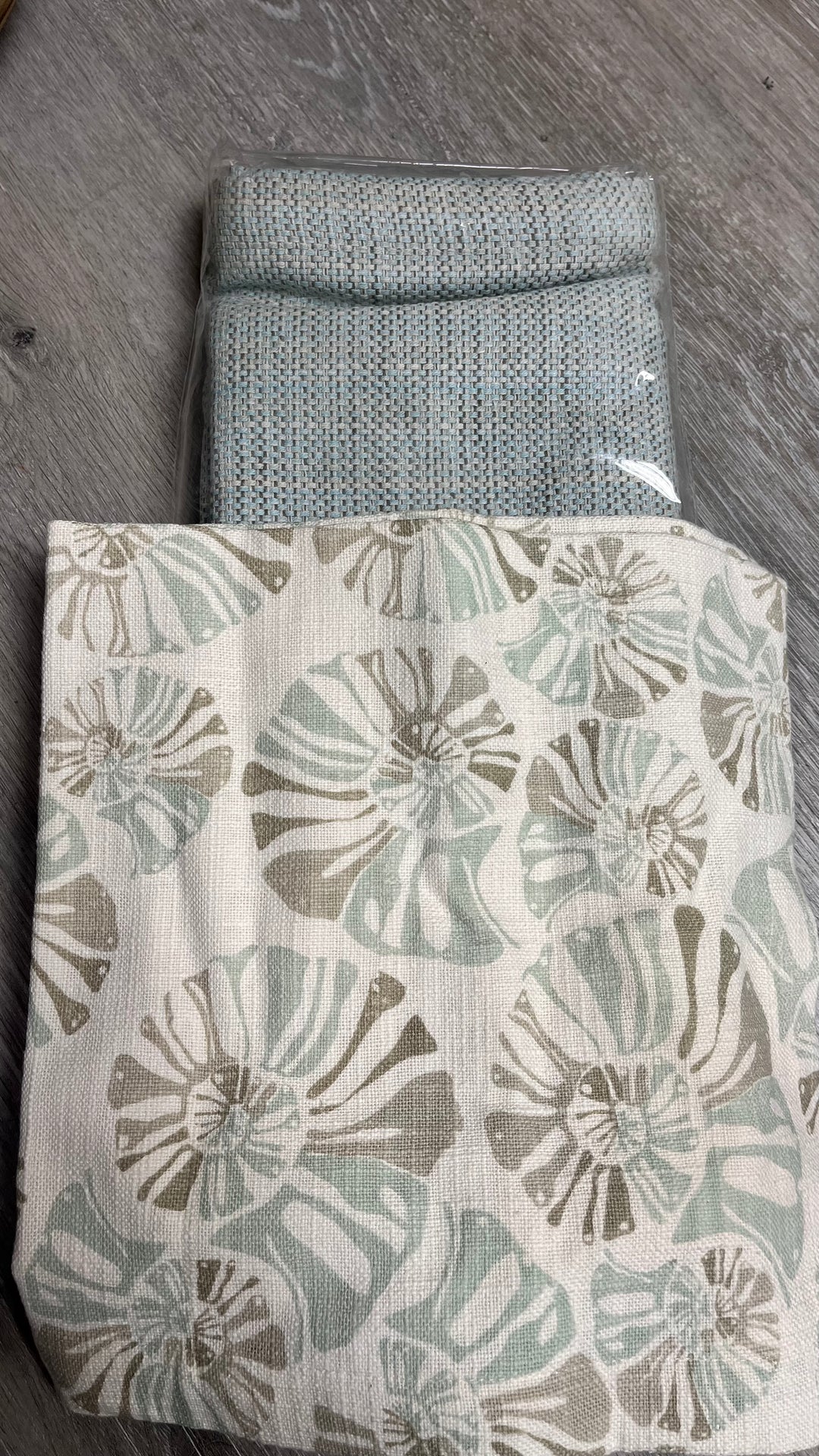 Coastal napkins-seafoam green